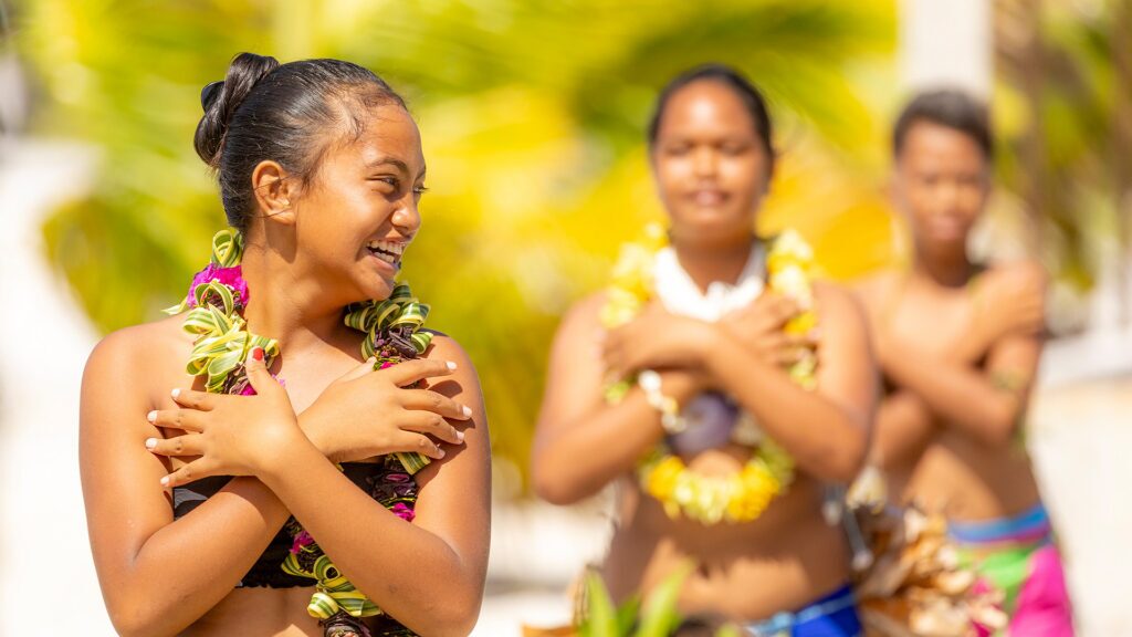 local women doing a dance